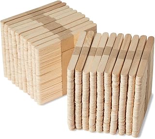 hand2mind Natural Wood Craft Sticks Bulk Set, Popsicle Sticks for Crafts, Classroom Art Supplies, Art Sticks, Sticks for Crafting, Kids Art Supplies, Elementary Teacher Must Haves (Pack of 1,000)