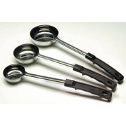 2 oz Portion Control Server Stainless Steel Solid with Black Plastic Handle by HUBERT – Stainless Steel, Black, Model DS-37459B