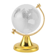 Round Crystal Glass Globe World Map Sphere Decor by Xixian – Gold, Model Xixianxrncwz8j7b-01