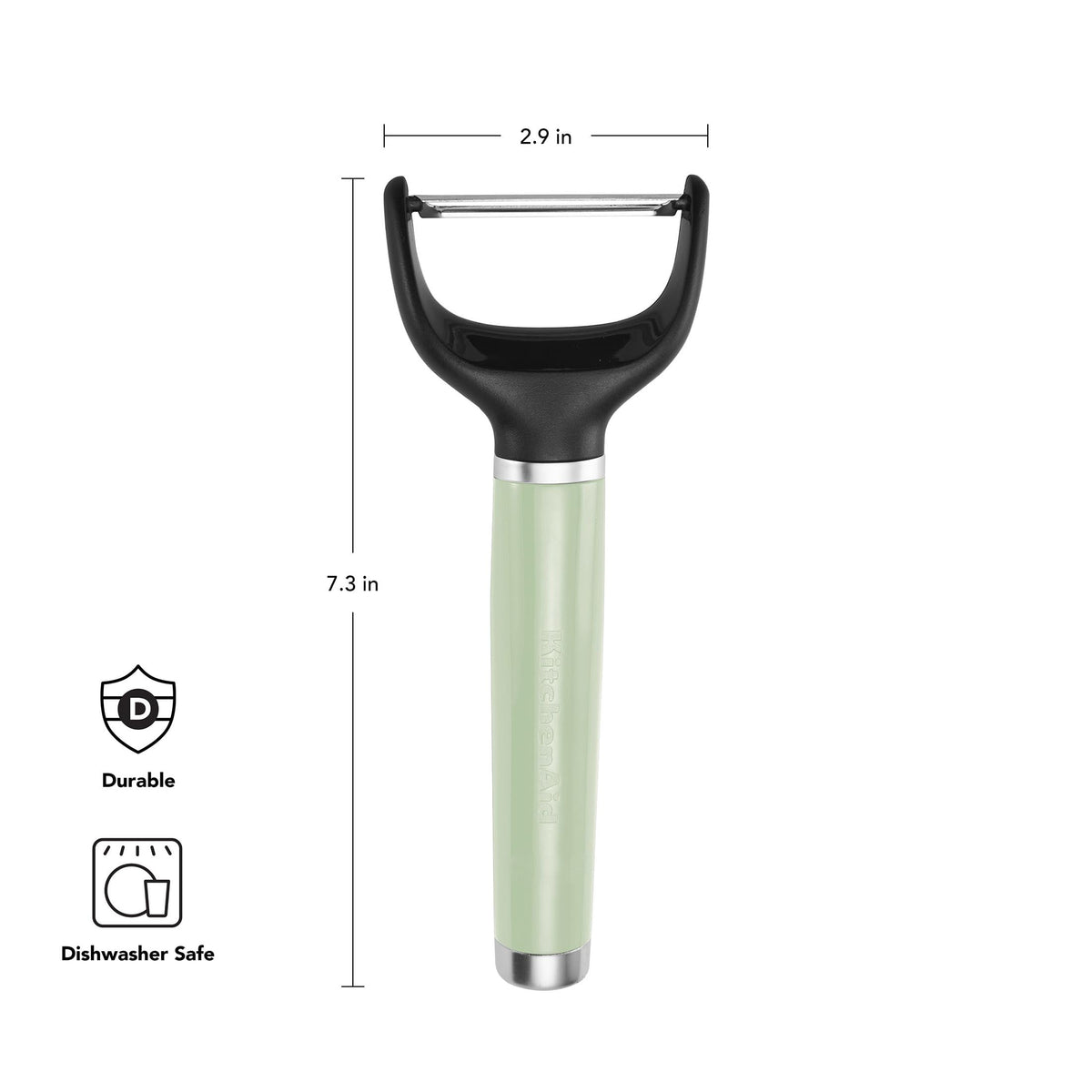 Classic Y-Peeler by KitchenAid – 7.3-Inch, Stainless Steel, Pistachio, Model KE145OHPIA