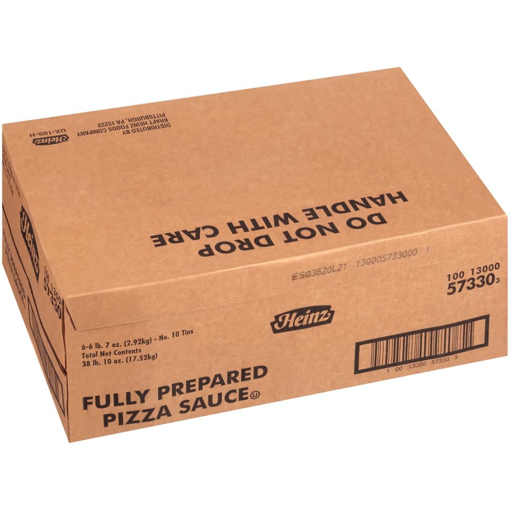 Fully Prepared Pizza Sauce No. 10 Can -- 6 Per Case by HEINZ – Pack of 6