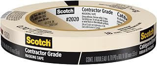 Scotch Contractor Grade Masking Tape, 0.70 in x 60.10 yd, 1 Roll