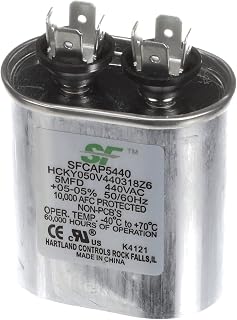 Trane Capacitor, 5Mfd 370/440V Oval