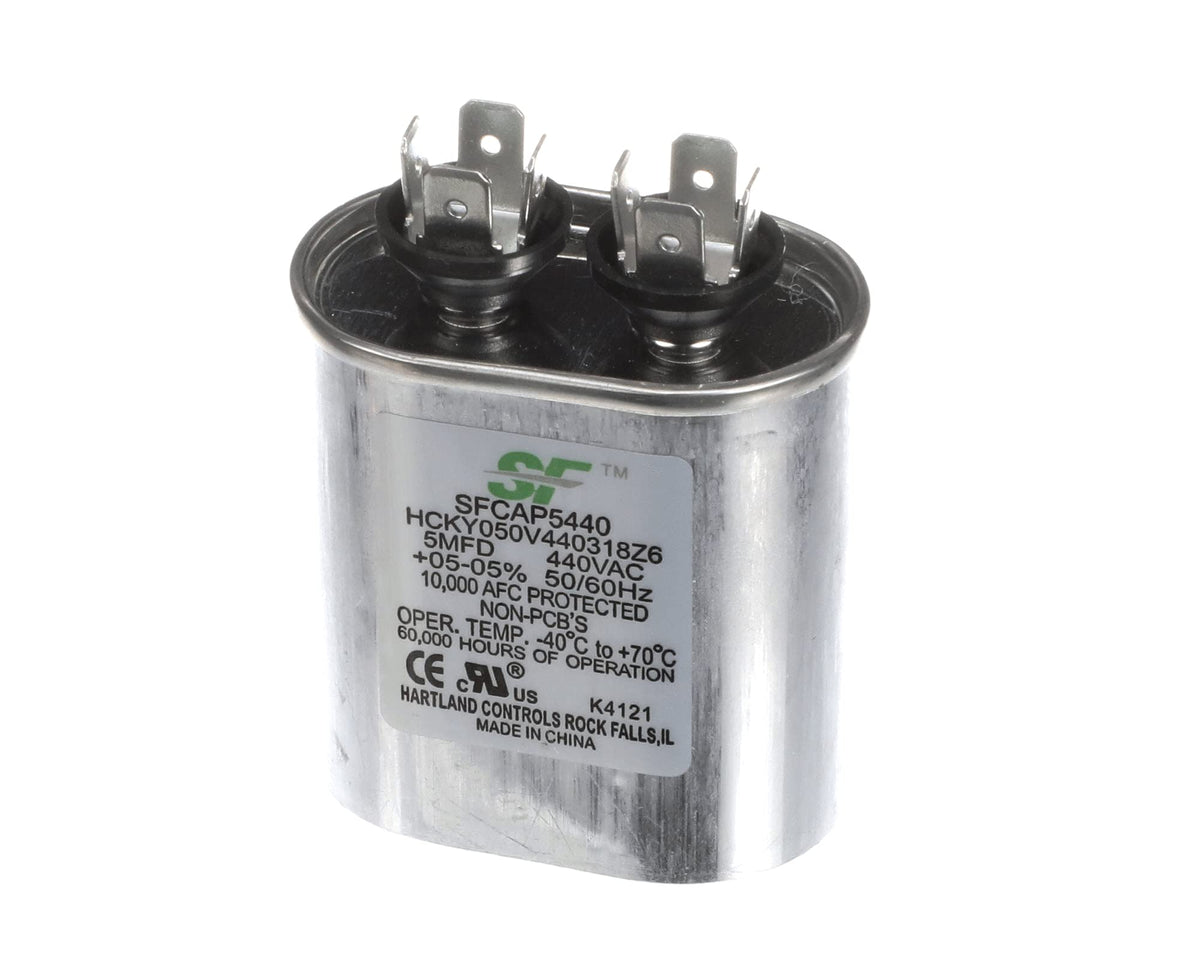 Capacitor, 5Mfd 370/440V Oval by Trane – Aluminum, Model SFCAP5440