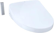 TOTO S500e WASHLET®+ and Auto Flush Ready Electronic Bidet Toilet Seat with EWATER+®and Contemporary Lid, Elongated, Cotton White - SW3046AT40#01