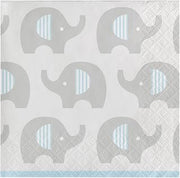 Creative Converting 316933 80 Count Paper Beverage Napkins, Little Peanut- Boy