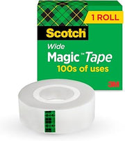 3M Scotch Magic Tape, 1 Roll, 1/2" x 1296