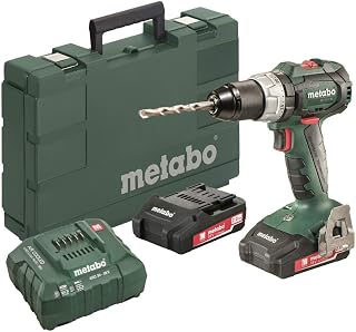 metabo 602316520 18V LT SB 18 BL Lithium-Ion Brushless 1/2 in. Cordless Hammer Drill kit (2 Ah)