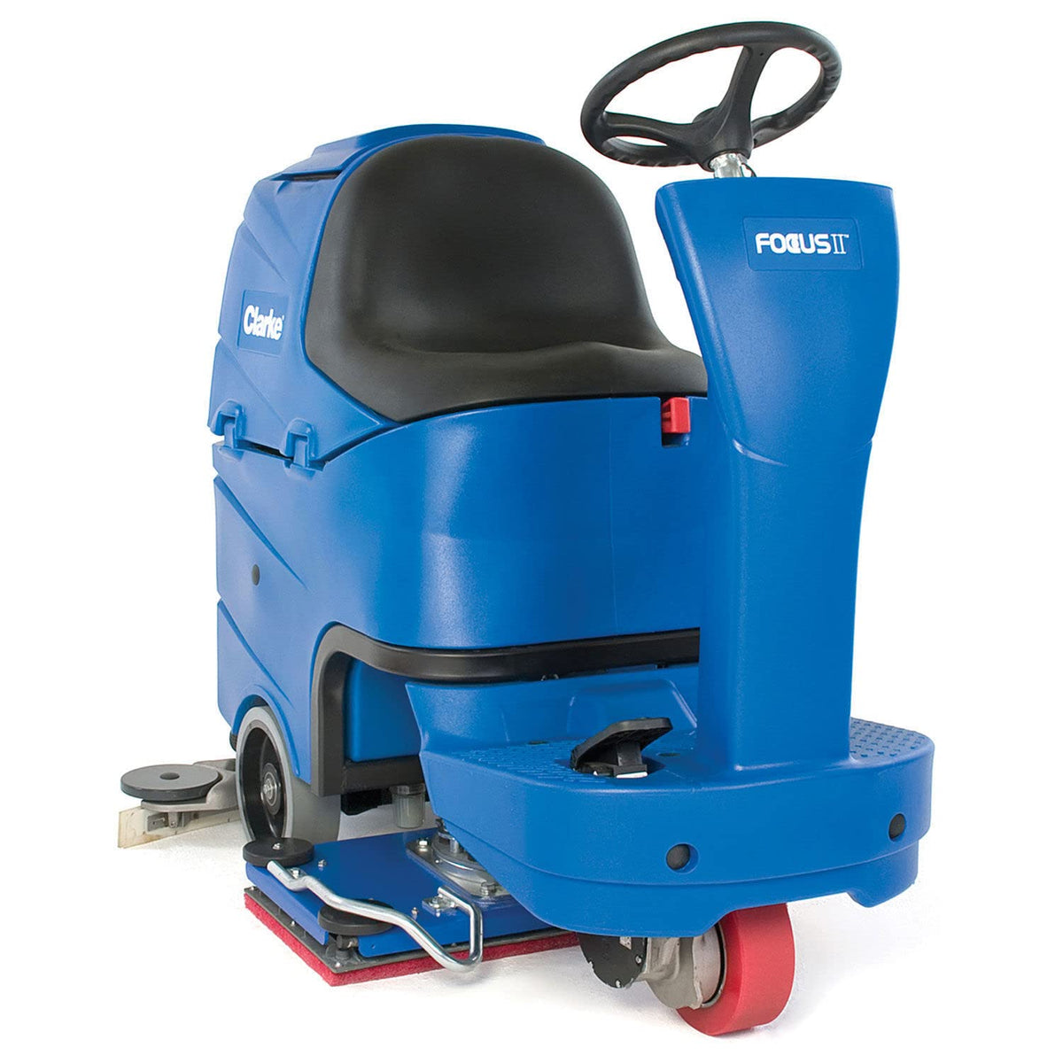 Focus II 28 Boost Rider Floor Scrubbers () by Clarke – 53.5"L x 28.7"W x 48.4"H, Blue, Model 56382632