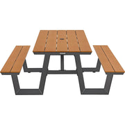 Urban 6'L Rectangular Picnic Table by Global Industrial – Plastic, Tan, Model OTZY-18A