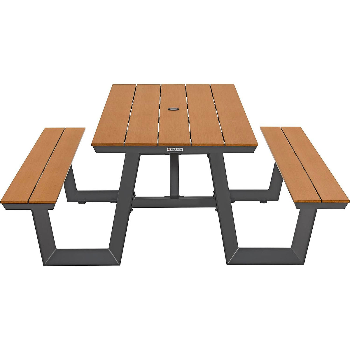 Urban 6'L Rectangular Picnic Table by Global Industrial – Plastic, Tan, Model OTZY-18A