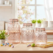 10 Strawberry Street Blush / 3 Piece Set / 44.0 fluid_ounces Food Jars & Canisters