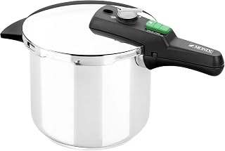 Braisogona M560002 Monix Quick Stainless Steel Pressure Cooker, 22 cm, 6 L, Silver