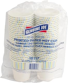 Genuine Joe Hot Cup, 10oz (Pack of 50)