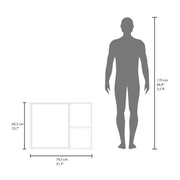 31" Nome Medicine Cabinet with Interior Storage Compartments by DEPOT E-SHOP – Engineered Wood, White, Model DE-GLB11581