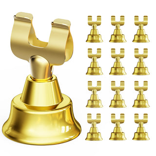 JICYOUP Table Number Holders, Metal, Gold, 12 Pack