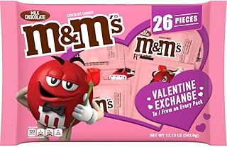 M&M's Milk Chocolate Fun Size Valentine Chocolate Candy, 12.13 oz Bag