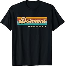 Vintage Sunset Stripes Dormont, Pennsylvania T-Shirt