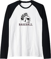 Curtis High School Warriors Baseball Raglan Baseball Tee