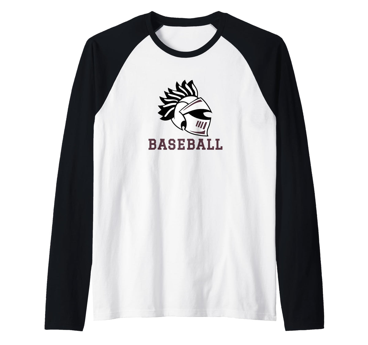 Curtis High School Warriors Baseball Raglan Baseball Tee by Curtis High School, Staten Island, NY 10301 – Black, Model WJXT0AM4EJN