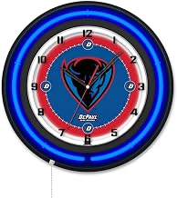 Holland Bar Stool Clk19BKDePaul NCAA 19 in. Dia. DePaul University Double Neon Wall Clock Black
