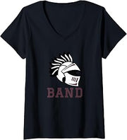 Women's Curtis High School Warriors Band V-Neck T-Shirt