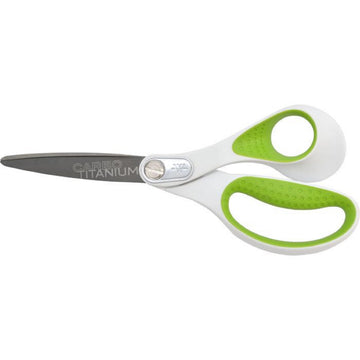 Heavy Duty Car-Bonded 8" Straight Scissors - Durable Fabric Scissors for Heavy-Duty Cutting Tasks by Westcott – 8-Inch, Stainless Steel, Carbon Titanium, Model 16447