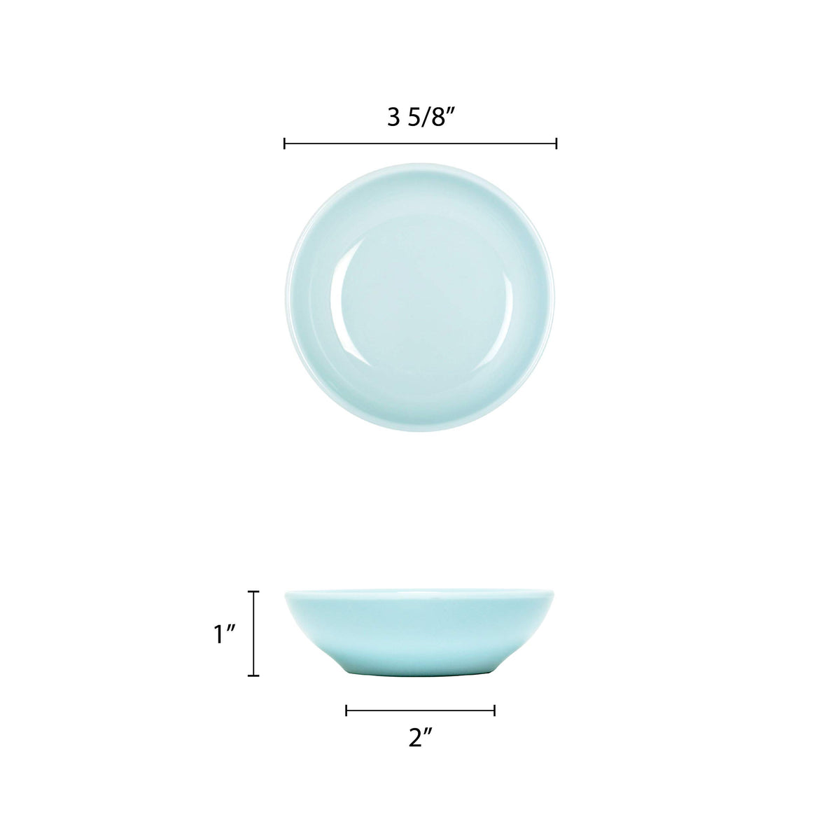 Restaurant Essentials Blue Jade melamine dinnerware collection 3 oz by Thunder Group – Melamine, Light Blue, Pack of 24, Model 3935