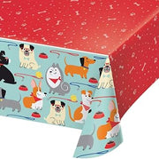 Creative Converting PLASTIC TABLECOVER ALL OVER PRINT, 54" X 102", 0.01x102x54inc, Multicolor