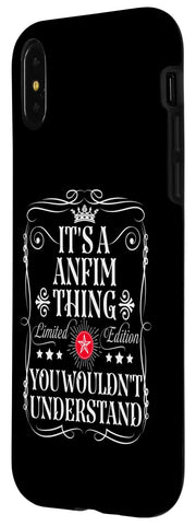 iPhone X/XS Anfim Name Its A Anfim Thing You Wouldn't Understand Case by Funny Vintage Anfim Name T-Shirts And Gifts – Polycarbonate