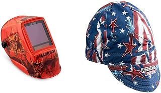 Jackson Safety Premium Auto Darkening Welding Helmet and Lincoln Electric Welding Cap