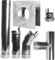 Mr. Heater 4 inch Stainless Steel Horizontal Vent Kit for Big Maxx MHU50 and MHU80 Unit Heaters, One Size, Metal
