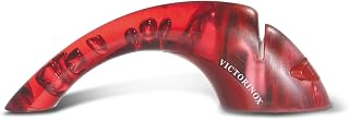 Victorinox Knife Sharpener - Kitchen Knife Sharpener for Home Essentials - Features Ceramic Rolls - Perfect for Left- & Right-Handed Use - Red