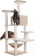 Armarkat A7202 72-Inch Real Wood Cat Tree, Beige,53 inches L X22 inches W X 72 inches H