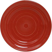 Tuxton China CQA-062 Plate, 6-1/4" Diameter, Round, Wide Rim, Microwave and Dishwasher Safe, Oven Proof, Fully Vitrified, Ceramic, TuxCare, Healthcare, Concentrix, Cayenne, Pack of 24