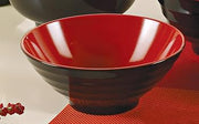 Yanco Two-tone Collection 8" Black and RED Melamine Noodle, Cereal,soup Bowl 36 Oz Box of 24