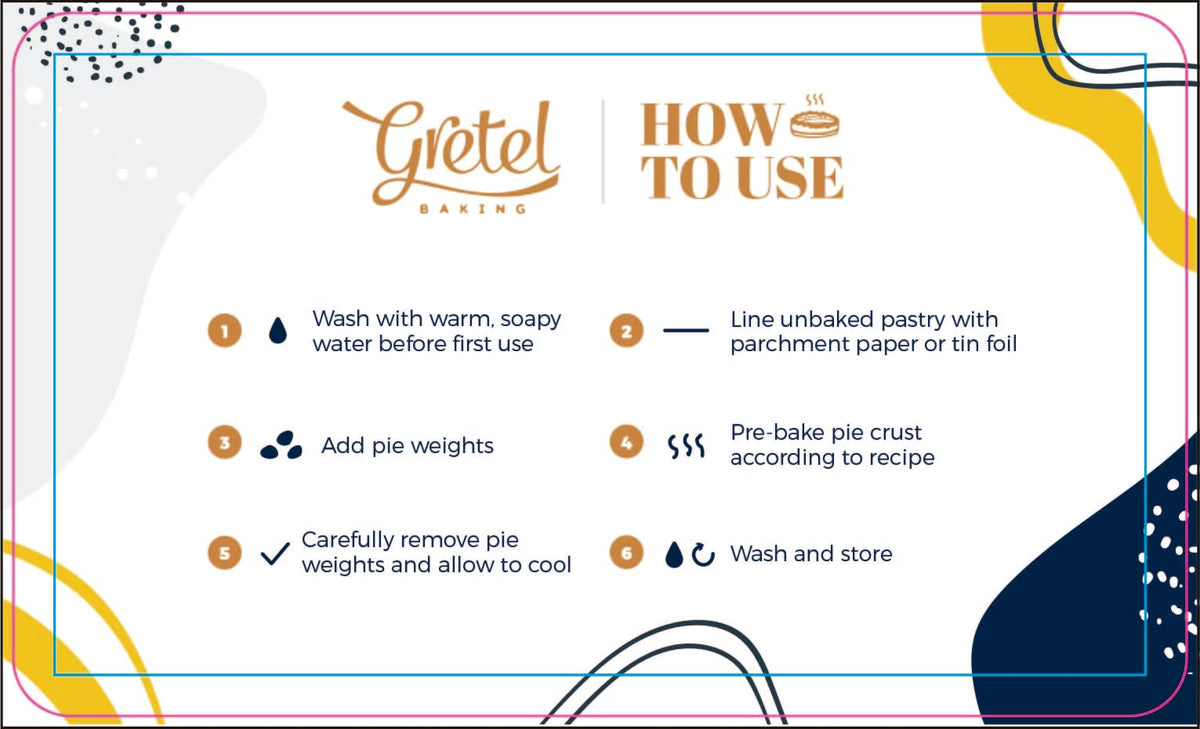 Gretel Baking Glass Pie Weights, Jewel Shape, 2.5 lb Clear