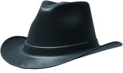 OccuNomix VCB100-06 Cowboy Style Hard Hat with Squeeze Lock Suspension, One Size Fits Most, Black