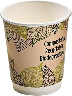 PacknWood 8NPGCDWCO8 8 oz 3.15 x 3.66 in. Bio Double Walled Coffee Cup - 300 Piece