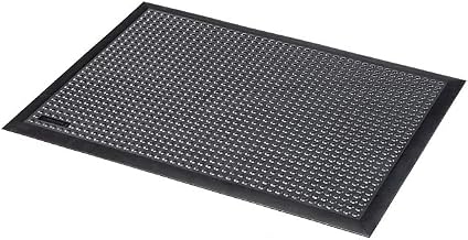 Notrax Mats for Professional Use 457S0023BL Sky step ESD rubber mat with moulded edges, BLACK