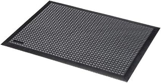 Notrax Mats for Professional Use 457S0023BL Sky step ESD rubber mat with moulded edges, BLACK