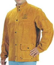 Tillman 3280 30" Brown Premium Side Split Cowhide Welding Jacket, Smal
