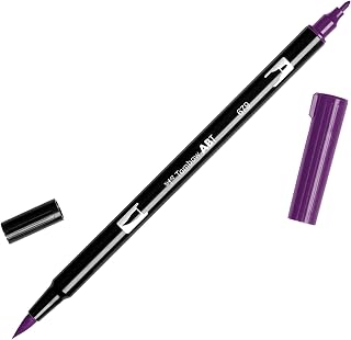 Tombow Dual Brush Pen Art Marker, 679 - Dark Plum, 1-Pack