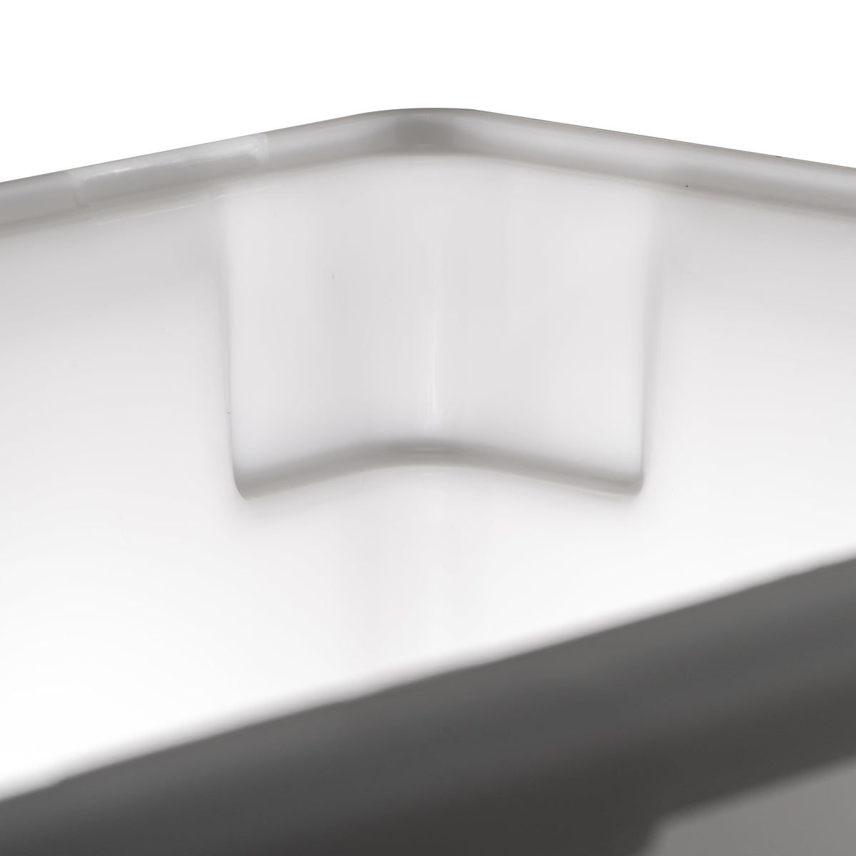 Winco 18" x 12" x 9" / 9" Deep / White Containers
