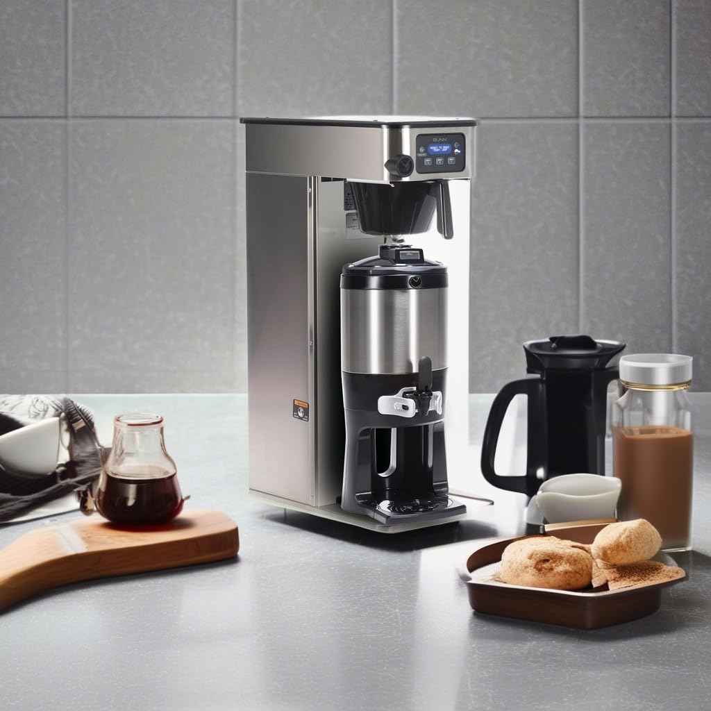 ICB-DV TF Tall Infusion Coffee Brewer Single Automatic Coffee Brewer by Bunn – Tall Dual Volt, 80.0 cups, Stainless Steel, Metallic, Model 53100.0101