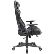 High Back Gaming Chair by Global Industrial – Leather, Grey, Model HX-81689H-7