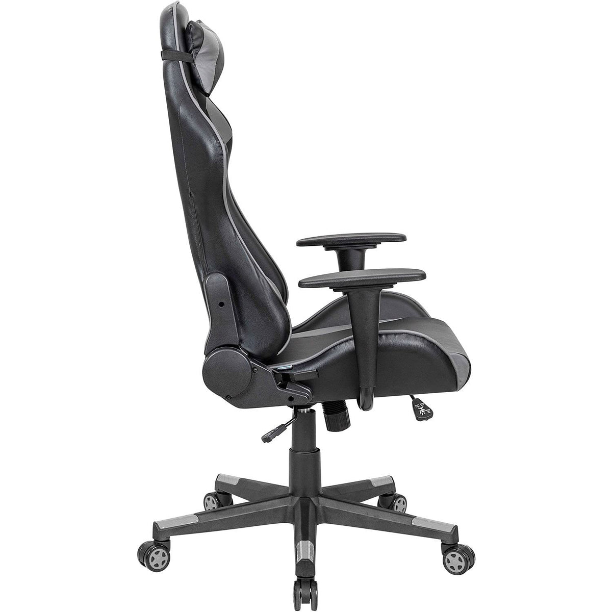 High Back Gaming Chair by Global Industrial – Leather, Grey, Model HX-81689H-7