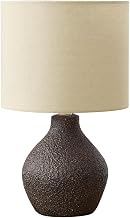 Monarch Specialties I 9772 Lighting, 16" H, Table Lamp, Brown Resin, Beige Shade, Contemporary