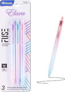 Elara Retractable FUSE Tech Pens, Ombre, Black Ink, 144-Case