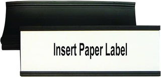 MasterVision Black Magnetic Data Cards - Support 2" x 6" Media - Black - 1 Bag - 1 Each